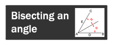 bisecting an angle