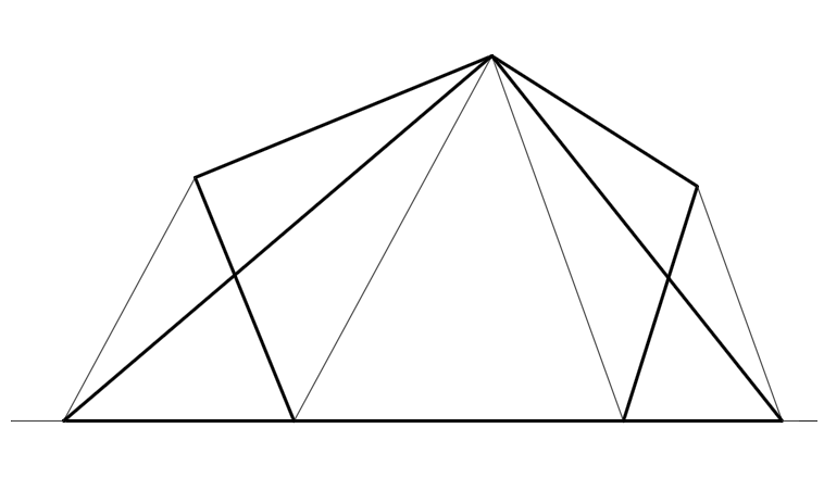 convert an area of a polygon to a triangle