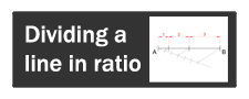dividing a line into ratio