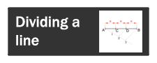 dividing a line in 3 parts