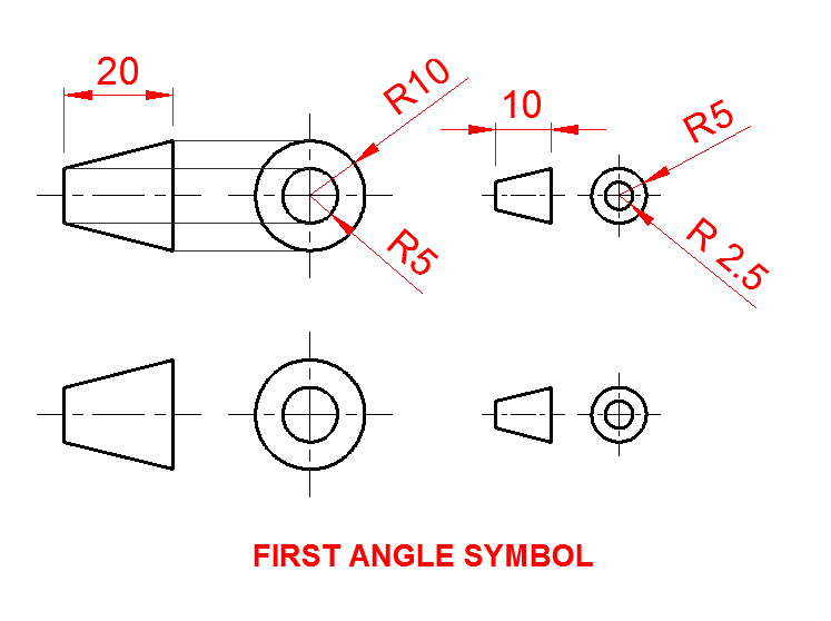 front elev arrow