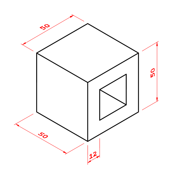 freehand block with hole