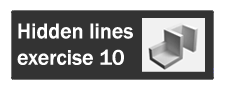 hidden edges orthographic