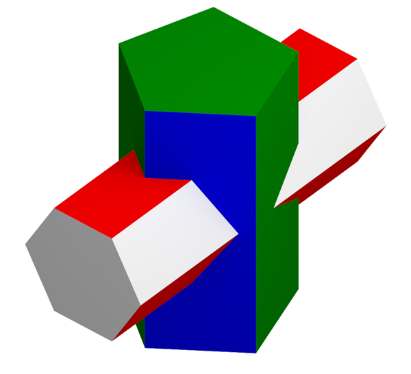 intersection of hexagonal prism