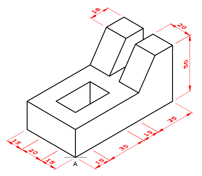 oblique projection shapes