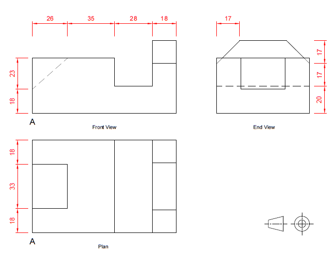 converting ortho views to pictorials