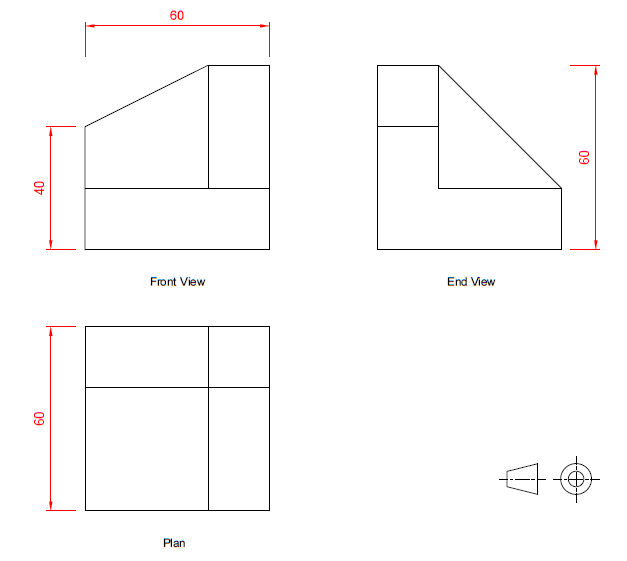 drawing pictorial views from projections