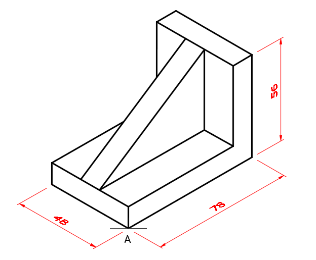 two-point perspective view