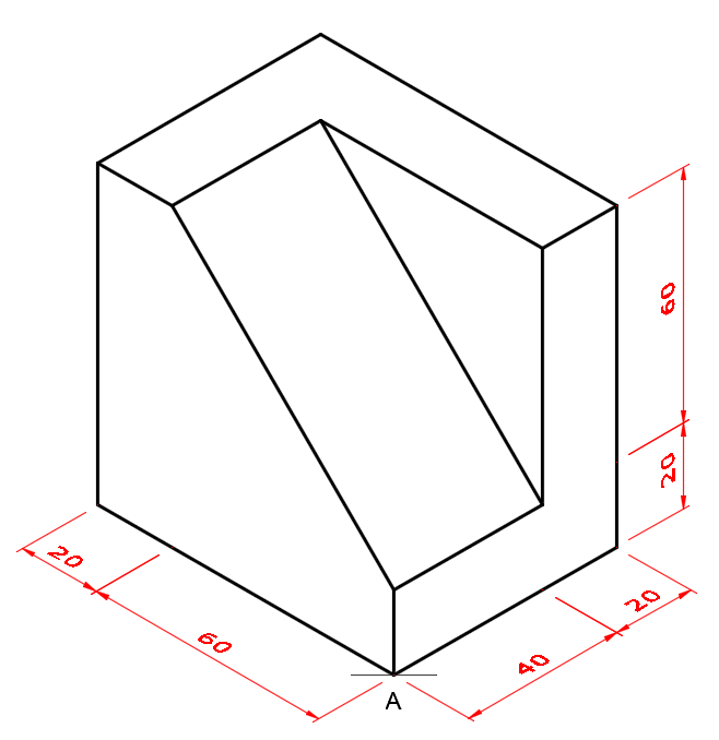 planometric view sloping example