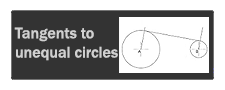 tangents to unequal circles