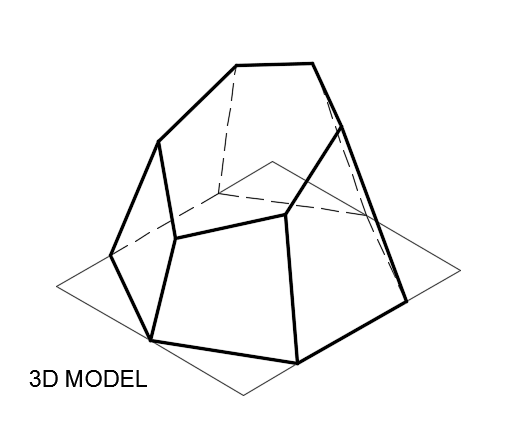 truncated hexagonal pyramid