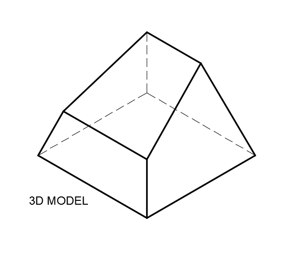 truncated square pyramid